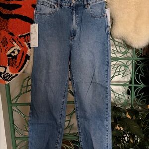 Abrand Women's Straight Leg Blue Jeans